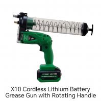 X10 Cordless Lithuim Battery Grease Gun with Rotating Handle