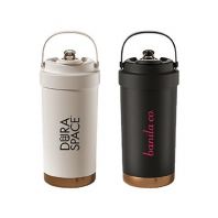 GOLD Dual Lid 316 Stainless Steel Bottle with Straw Handle   500ml