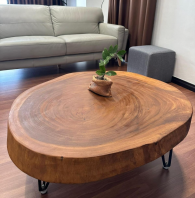 The Eclipse Round Slab Coffee Table