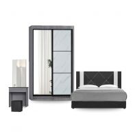 Modern Bedroom Set with 4��x6�� Sliding Wardrobe (Design 1)