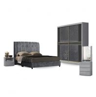 Bedroom Set with 5��x 7�� Sliding Wardrobe (Design 4)