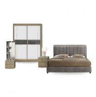 Bedroom Set with 5��x 7�� Sliding Wardrobe (Design 6)