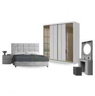 Semi Custom Bedroom Set with 8'x8' Sliding Wardrobe (8609)