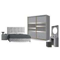 Semi Custom Bedroom Set with 8'x8' Sliding Wardrobe (8611)