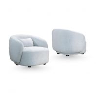 Modern Fabric Accent Lounge Chair with Pillow Modern Fabric Accent Lounge Chair with Pillow
