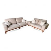 2+3 Seater Fabric Sofa Set with Wooden Base 2+3 Seater Fabric Sofa Set with Wooden Base