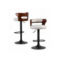 Fabric Bar Chair C/W Adjustable Metal Leg Fabric Bar Chair C/W Adjustable Metal Leg
