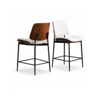 Fabric Bar Chair C/W Metal Leg Fabric Bar Chair C/W Metal Leg