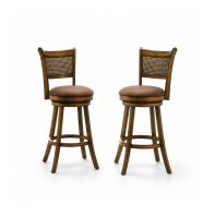 Classic Swivel Bar Chair C/W Brown PU Leather Classic Swivel Bar Chair C/W Brown PU Leather
