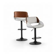 Fabric Bar Chair C/W Adjustable Metal Leg Fabric Bar Chair C/W Adjustable Metal Leg