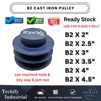 V Belt Pulley B2 Double Groove Pulley 2�� to 4.5��