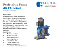 PERISTALTIC PUMP - AS FX Series