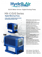 MX-C/D/E Series BLDC Motor Driven Digital Metering Pump