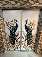 Inkject Printing with Peacock Design