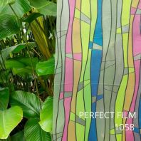 Frosted Colour Pattern Film 1058