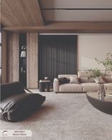 Fluted Panel - WFP2001 Blush Black