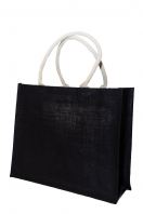 Large Laminated Jute Shopping Bag/43cm(L) x 15cm(W) x 34cm(H)/JB10