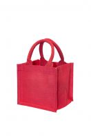 Mini Laminated Jute Tote Bag/20cm(L) x 18cm(W) x 18cm(H)/JB13