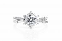 Roman & Co Evaris Star Bloom Split Shank Diamond Engagement Ring Roman & Co Evaris Star Bloom Split Shank Diamond Engagement Ring