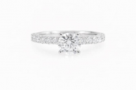Roman & Co Evaris Star Bloom Split Shank Diamond Engagement Ring