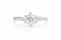 Roman & Co Solmira Snowflake Bloom Crown Diamond Engagement Ring Roman & Co Solmira Snowflake Bloom Crown Diamond Engagement Ring