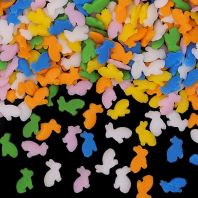 Pastel Rainbow Confetti Rabbit - No Nuts No Soya Sprinkles Cake Decor