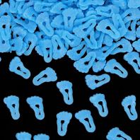 Baby Shower Footprints Confetti: Natural Pink, Blue & White Baby Feet Shapes for Gender Reveal & Newborn Celebration