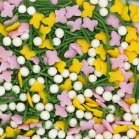 Spring Mist — Natural Spring Combination Sprinkles Medley Bulk Wholesale E171-Free Top 14 Allergen-Free Industrial Bakery Grade BRC, Kosher, Halal & FDA Certified Spring Mist — Natural Spring Combination Sprinkles Medley Bulk Wholesale E171-Free Top 14 Allergen-Free Industrial Bakery Grade BRC, Kosher, Halal & FDA Certified
