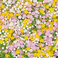 Flower In The Rain — Natural Botanical Combination Sprinkles Medley Bulk Wholesale Top 14 Allergen-Free Industrial Bakery Grade BRC, Kosher, Halal & FDA Certified Flower In The Rain — Natural Botanical Combination Sprinkles Medley Bulk Wholesale Top 14 Allergen-Free Industrial Bakery Grade BRC, Kosher, Halal & FDA Certified