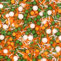 Sporty Sprinkles �� Natural Combination Sprinkles Medley  Bulk Wholesale  Top 14 Allergen-Free  Industrial Bakery Grade  BRC, Kosher, Halal & FDA Certified