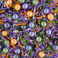 Spooky Shadow �� Natural Halloween Sprinkles Medley  Bulk Wholesale  Nuts-Free  Top 14 Allergen-Free  Industrial Bakery Grade  BRC, Kosher, Halal & FDA Certified
