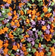 Halloween Trick �� Natural Halloween Sprinkles Medley  Bulk Wholesale  Gluten-Free  Nuts-Free  Top 14 Allergen-Free  Industrial Bakery Grade  BRC, Kosher, Halal & FDA Certified