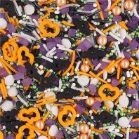 Crazy Pumpkin �� Natural Halloween Sprinkles Medley  Bulk Wholesale  Top 14 Allergen-Free  Industrial Bakery Grade  BRC, Kosher, Halal & FDA Certified