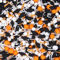 Halloween Bat �� Natural Halloween Sprinkles Medley  Bulk Wholesale  E171-Free  Soya-Free Nuts-Free  Top 14 Allergen-Free  Industrial Bakery Grade  BRC, Kosher, Halal & FDA Certified