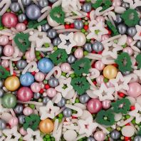 Jolly Holiday �� Classic Christmas Sprinkles Medley  Bulk Wholesale  Top 14 Allergen-Free  Industrial Bakery Grade  BRC, Kosher, Halal & FDA Compliant