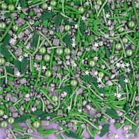 Mistletoe �� Classic Christmas Sprinkles Medley  Bulk Wholesale  Top 14 Allergen-Free  Industrial Bakery Grade  BRC, Kosher, Halal & FDA Compliant