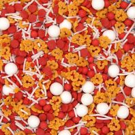Joylly Gingerbread Man �� Natural Christmas Sprinkles Medley  Bulk Wholesale  E171-Free  Top 14 Allergen-Free  Industrial Bakery Grade  BRC, Kosher, Halal & FDA Certified