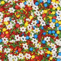 Rejoicing Season �� Natural Christmas Sprinkles Medley  Bulk Wholesale  E171-Free  Top 14 Allergen-Free  Industrial Bakery Grade  BRC, Kosher, Halal & FDA Certified