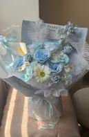 Soap Flowers Bouquet for Blue Lover�u