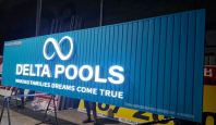 Service Brand Frontage | Premium 3D LED Front-Lit Pool Company Sign Supplier at Ipoh, Kampar & Batu Gajah