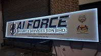 Security Company Presence | Professional 3D LED Backlit Office Sign Maker at Shah Alam, Subang Jaya & Puchong