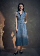 Giuseppina Sleeveless Denim Dress