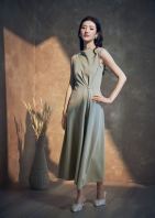 Nylon cotton Sleeveless Dress