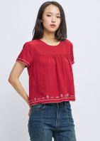 Ivy Smock Embroidery Blouse
