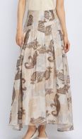 Avelin Silk Maxi Skirt