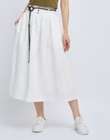 Twill Muse Midi Skirt