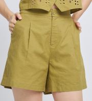 The Aurelia Pleated Tailored Shorts