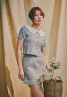 Maison Colette Lace Collar Top