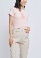 Kitty Embroidery Cotton Tee