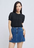 Elegant Chiffon Pleated Blouse